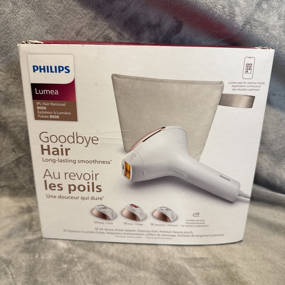 Philips Lumea 8000 Series IPL Hair Removal Device Permanent